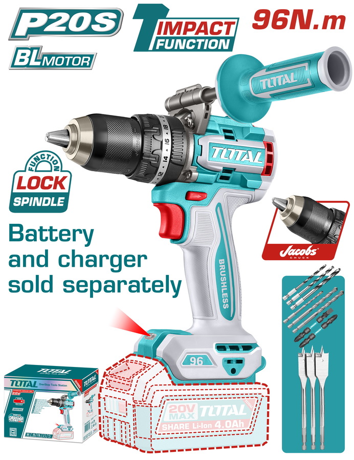 Taladro De Impacto Total 96n.M