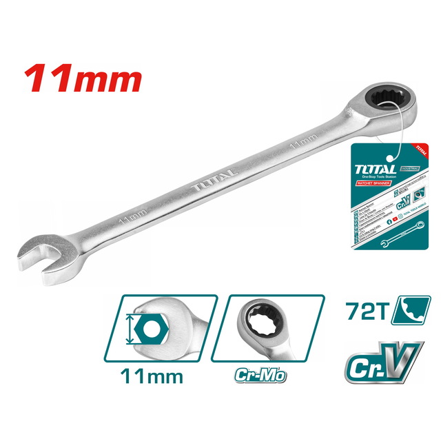 Llave Combinada Con Cricket Total 11 Mm