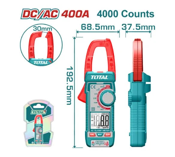 Pinza Amperometrica Total 400 A