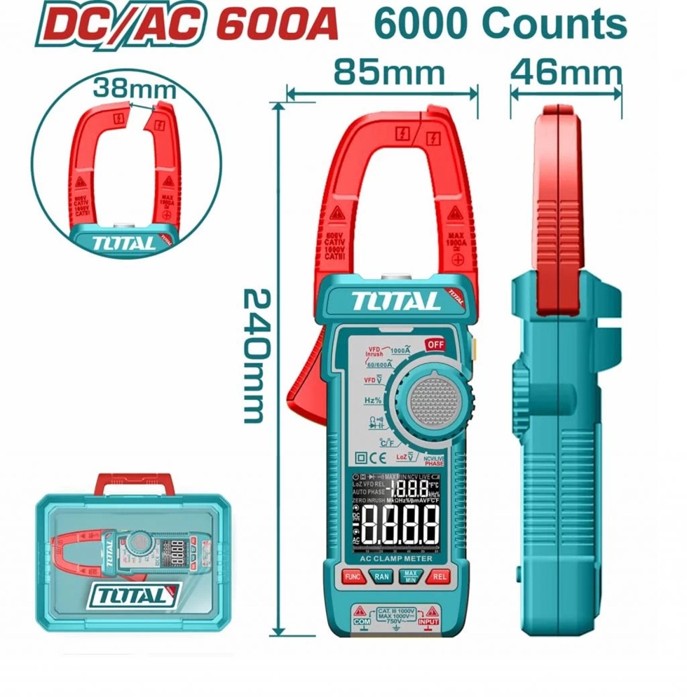 Pinza Amperometrica Total 600 A